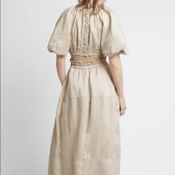 AJE Euphoria Cut Out Dress Stone • Size 8 • RRP $625 - Picture 6 of 16